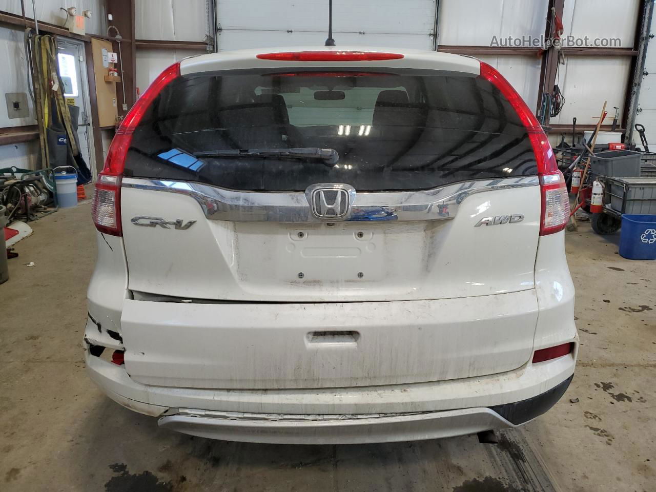 2016 Honda Cr-v Ex White vin: 2HKRM4H53GH106202