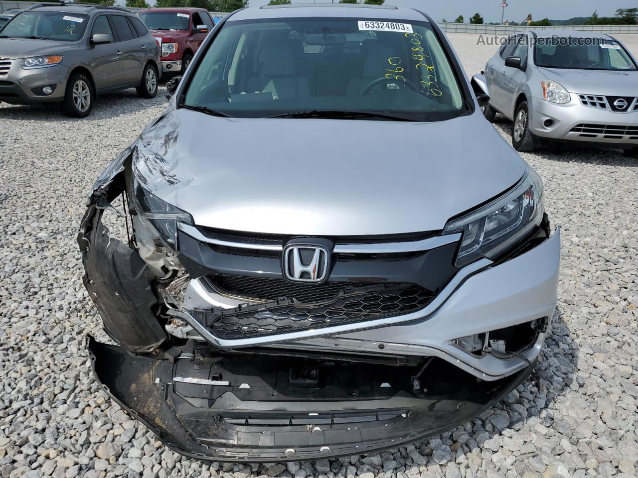 2016 Honda Cr-v Ex Silver vin: 2HKRM4H53GH618879