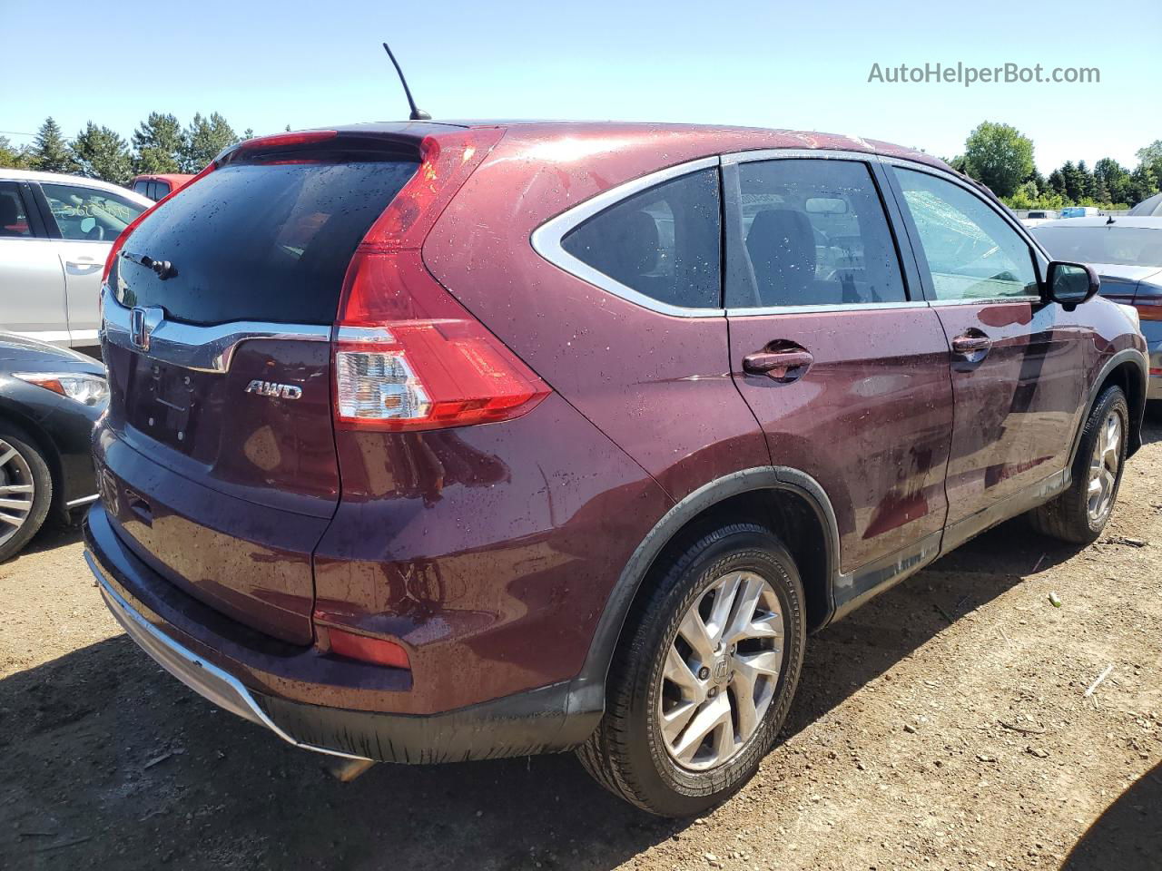 2016 Honda Cr-v Ex Темно-бордовый vin: 2HKRM4H53GH721607