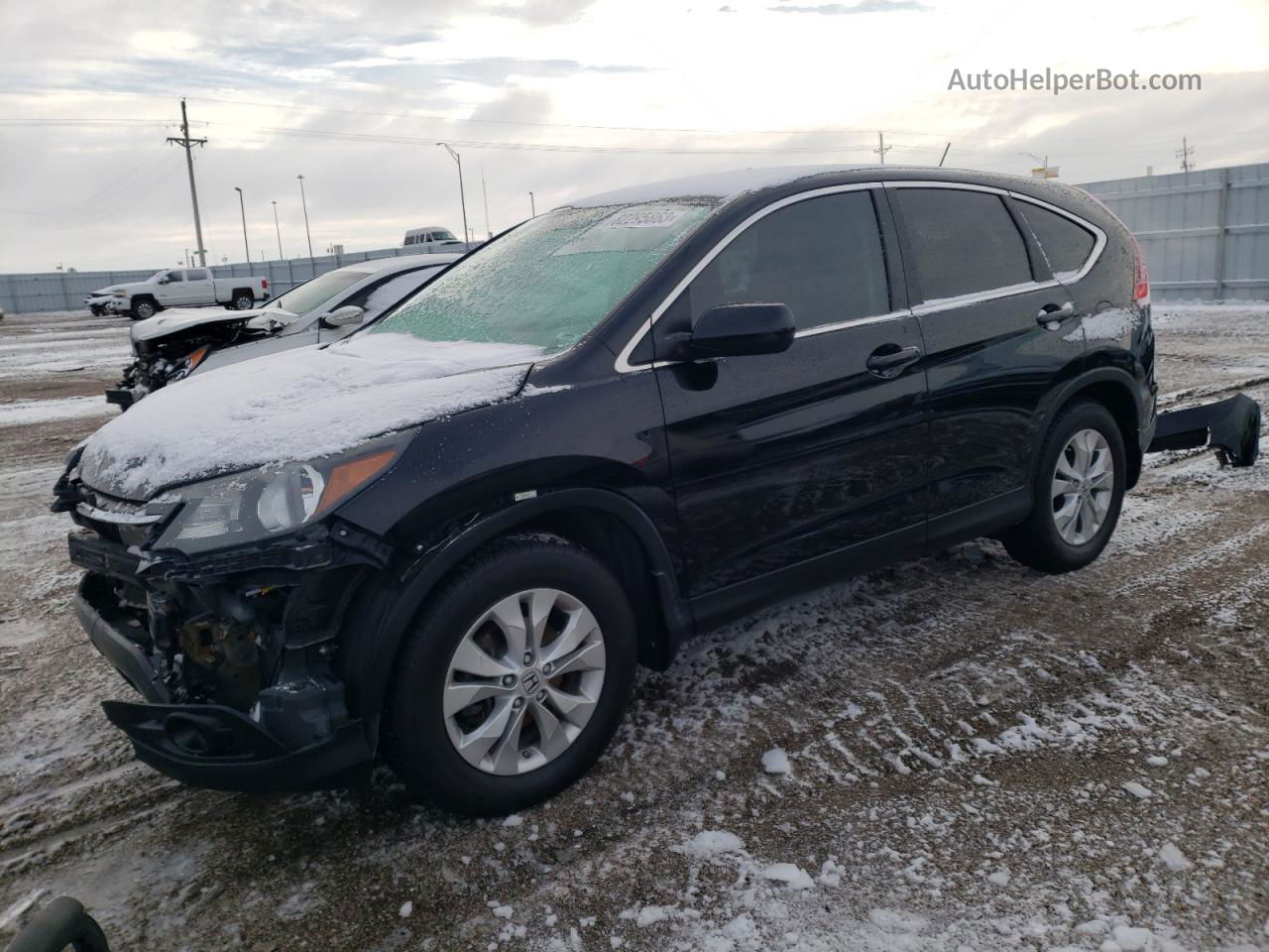 2013 Honda Cr-v Ex Black vin: 2HKRM4H54DH618482