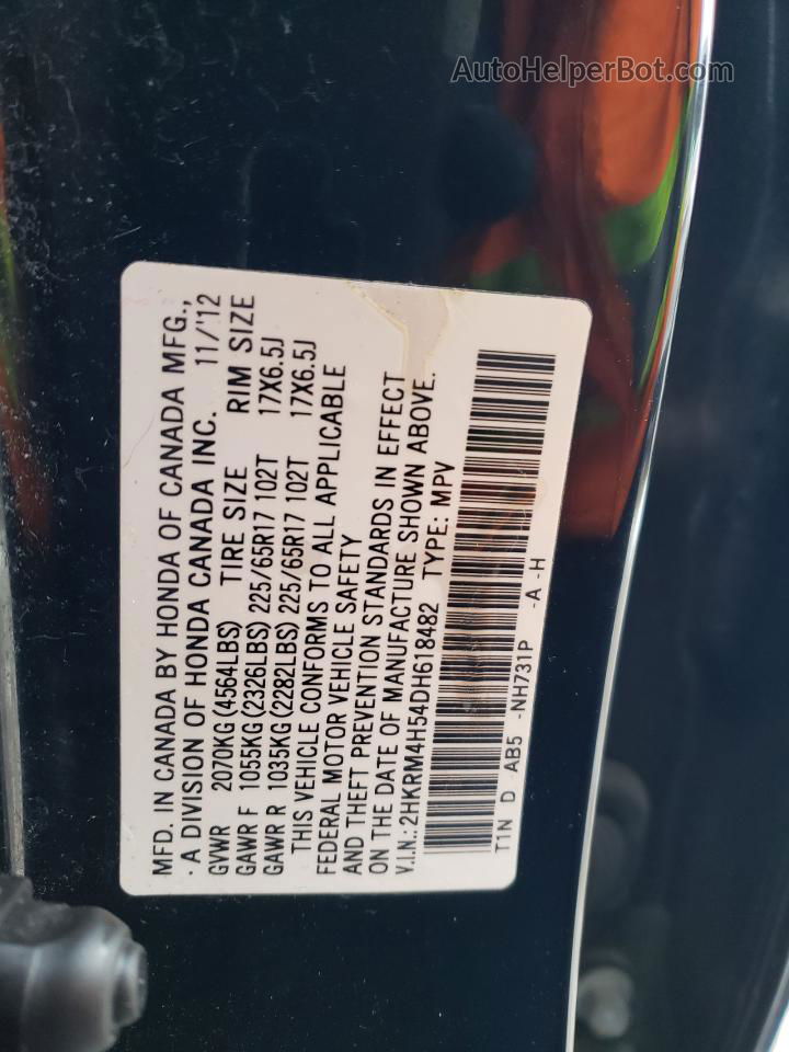 2013 Honda Cr-v Ex Black vin: 2HKRM4H54DH618482