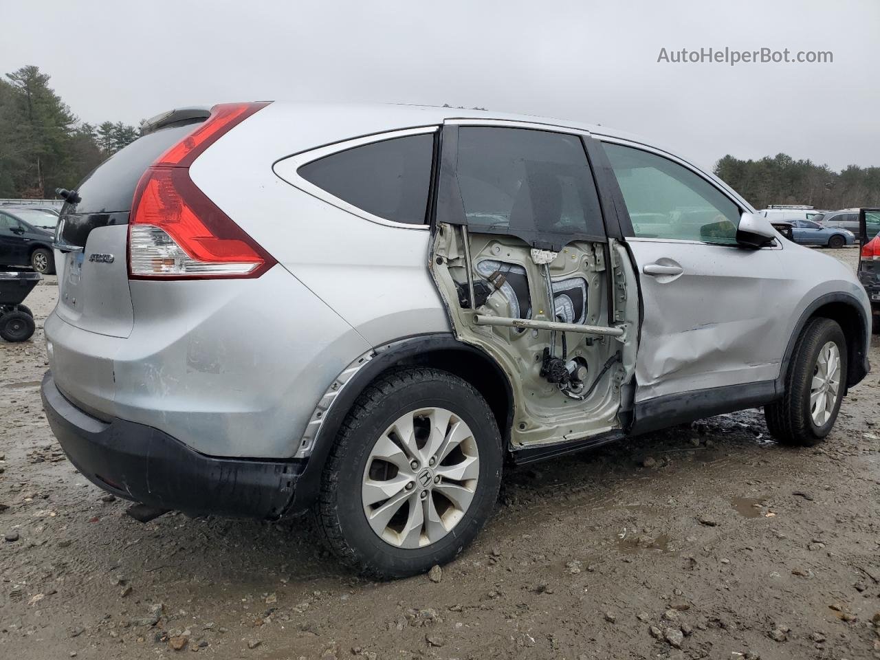 2013 Honda Cr-v Ex Silver vin: 2HKRM4H54DH638022