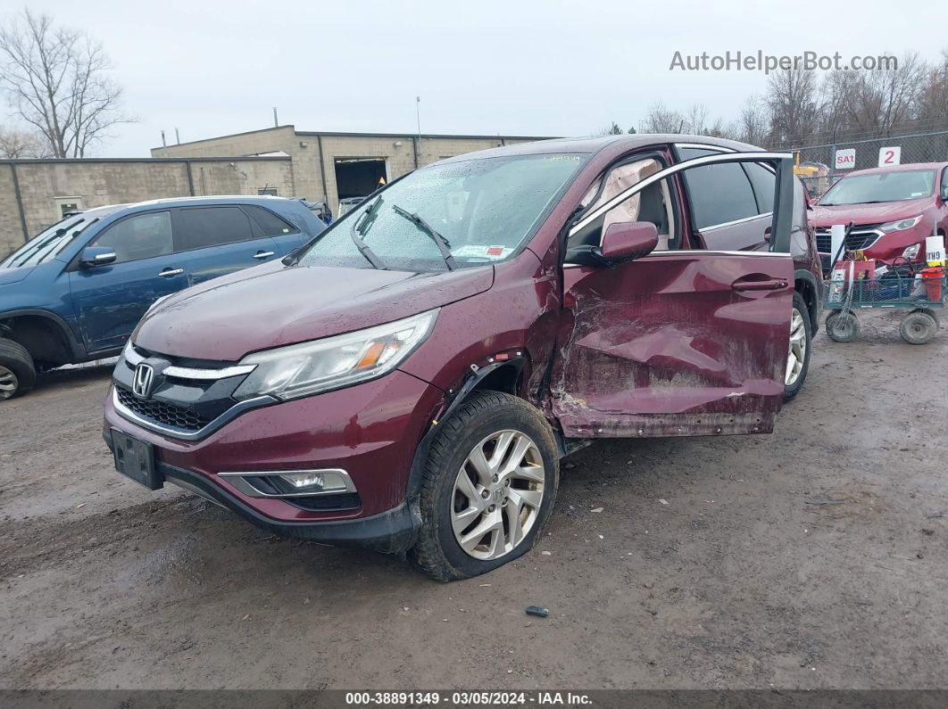 2015 Honda Cr-v Ex Maroon vin: 2HKRM4H54FH627752