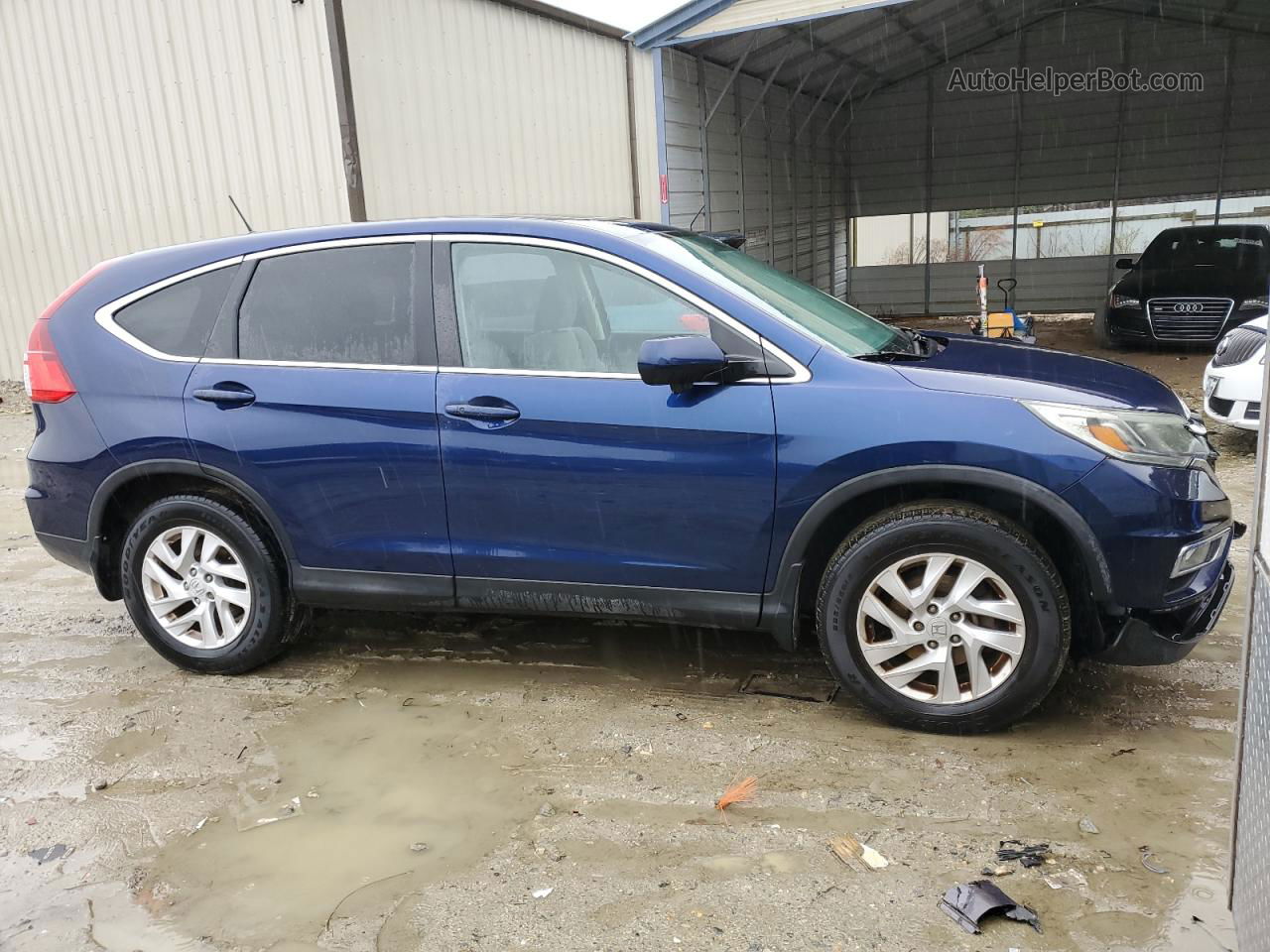 2015 Honda Cr-v Ex Синий vin: 2HKRM4H54FH639738