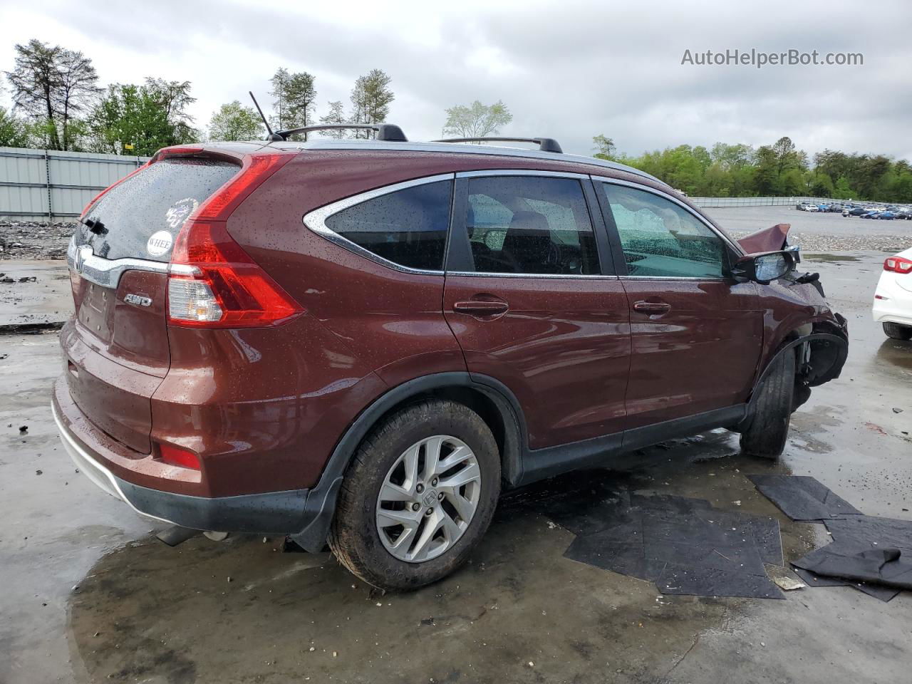 2015 Honda Cr-v Ex Burgundy vin: 2HKRM4H54FH643482