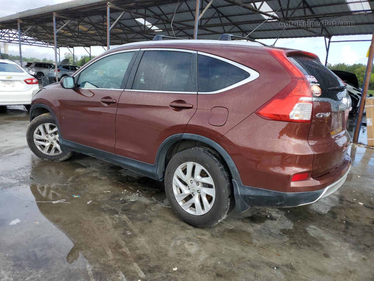 2015 Honda Cr-v Ex Burgundy vin: 2HKRM4H54FH643482