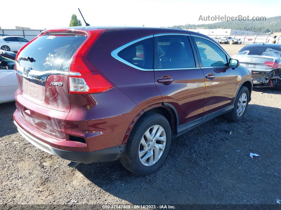 2016 Honda Cr-v Ex Maroon vin: 2HKRM4H54GH642186