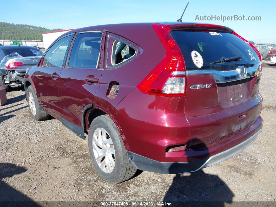 2016 Honda Cr-v Ex Maroon vin: 2HKRM4H54GH642186