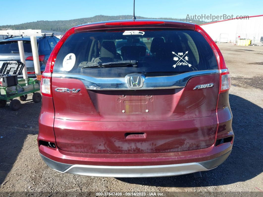 2016 Honda Cr-v Ex Maroon vin: 2HKRM4H54GH642186