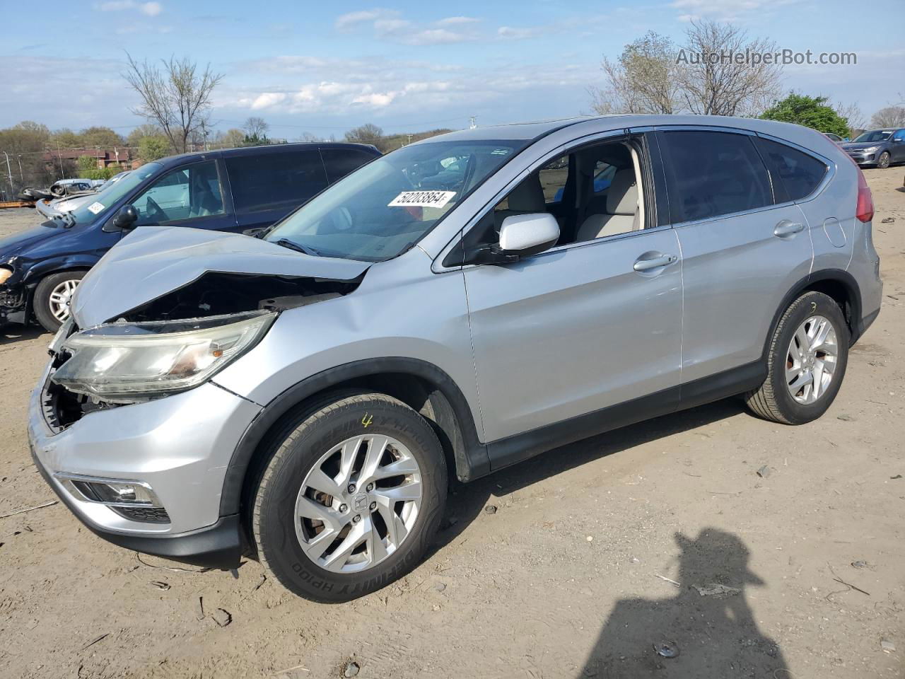 2016 Honda Cr-v Ex Silver vin: 2HKRM4H54GH667251