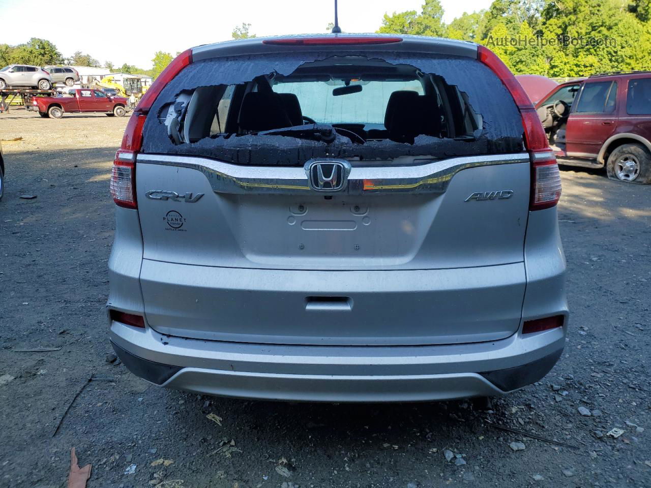 2016 Honda Cr-v Ex Silver vin: 2HKRM4H54GH675950