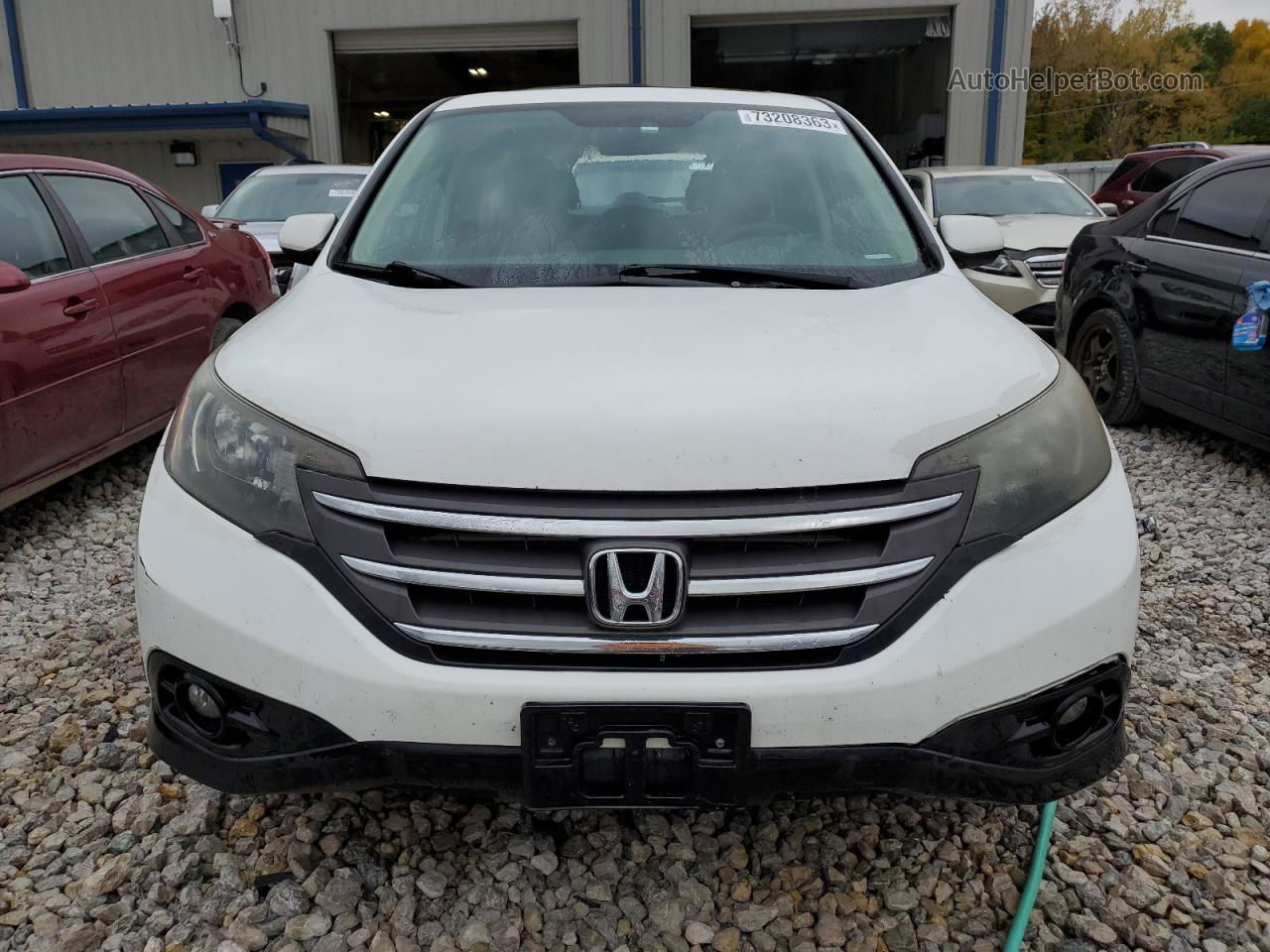 2012 Honda Cr-v Ex White vin: 2HKRM4H55CH118037