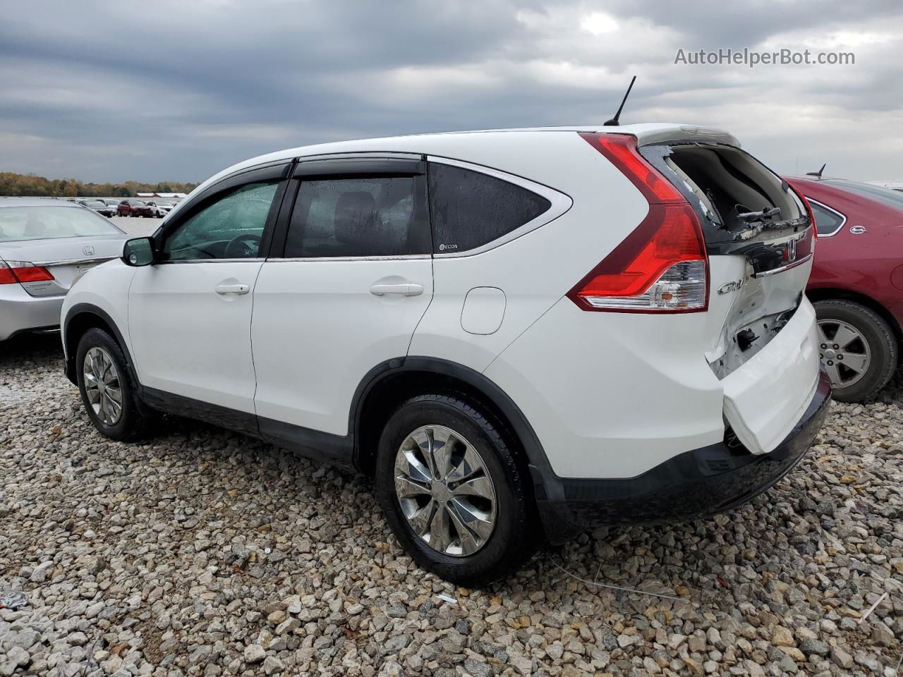 2012 Honda Cr-v Ex White vin: 2HKRM4H55CH118037