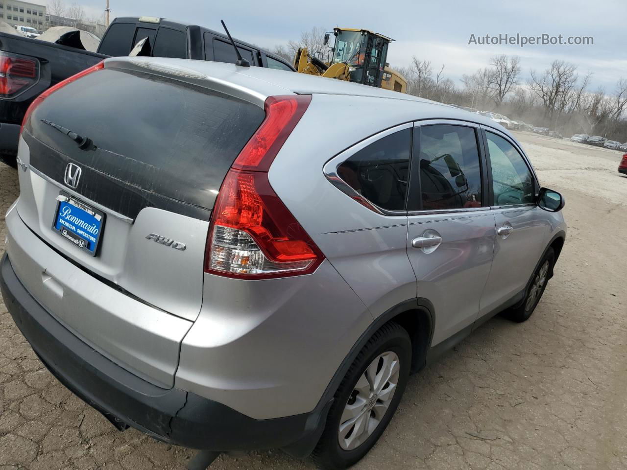 2013 Honda Cr-v Ex Silver vin: 2HKRM4H55DH654889