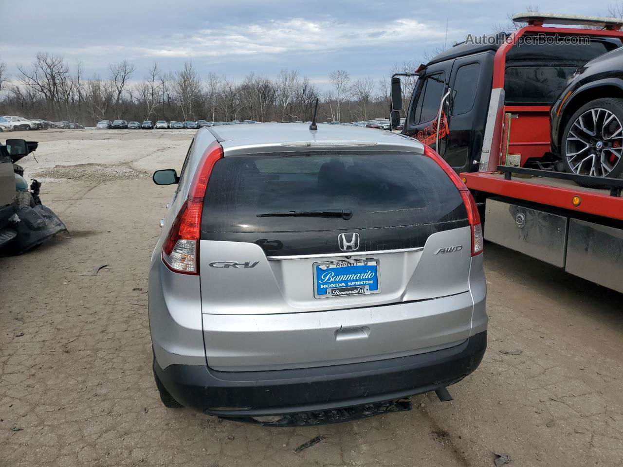 2013 Honda Cr-v Ex Silver vin: 2HKRM4H55DH654889