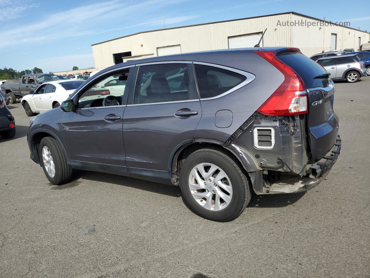 2015 Honda Cr-v Ex Gray vin: 2HKRM4H55FH648982