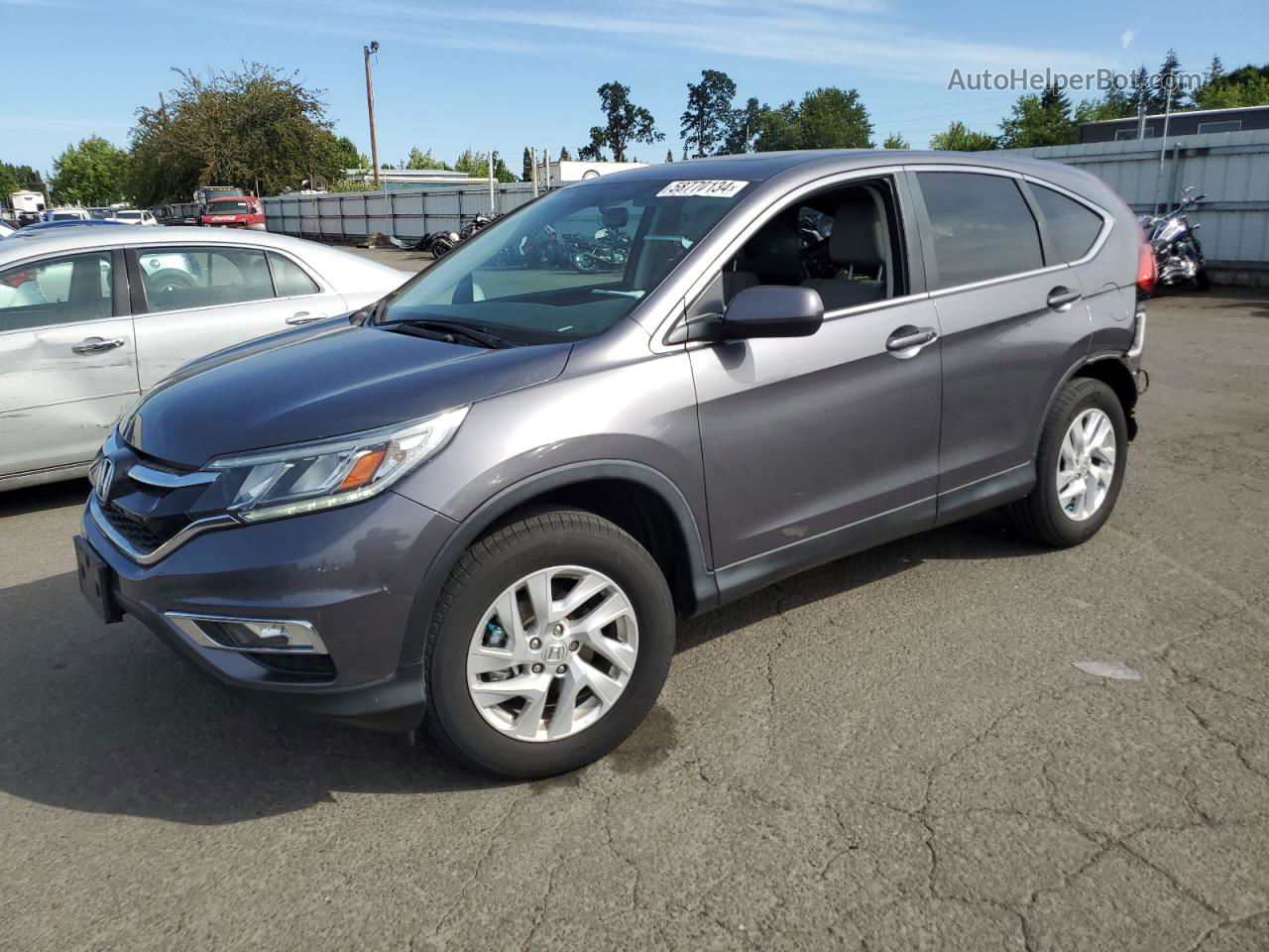 2015 Honda Cr-v Ex Gray vin: 2HKRM4H55FH648982