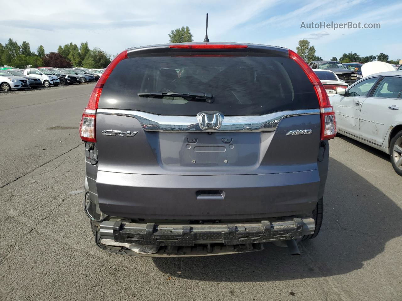 2015 Honda Cr-v Ex Gray vin: 2HKRM4H55FH648982