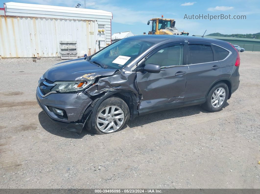 2015 Honda Cr-v Ex Gray vin: 2HKRM4H55FH654667