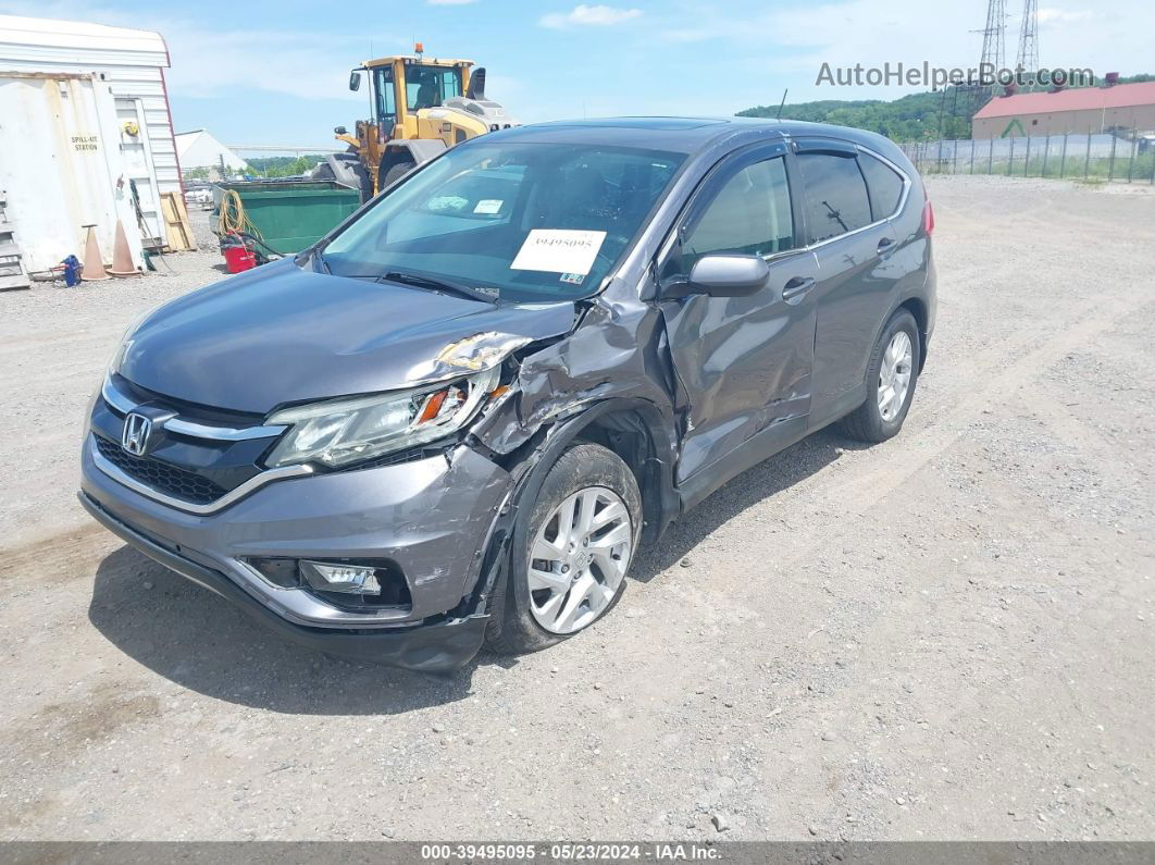 2015 Honda Cr-v Ex Gray vin: 2HKRM4H55FH654667