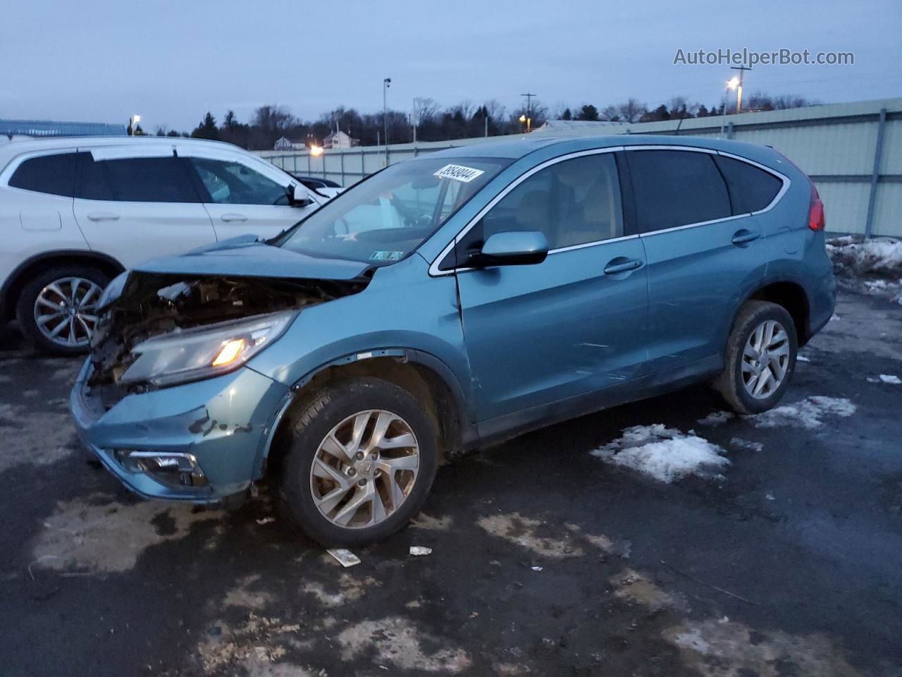 2015 Honda Cr-v Ex Blue vin: 2HKRM4H55FH665913