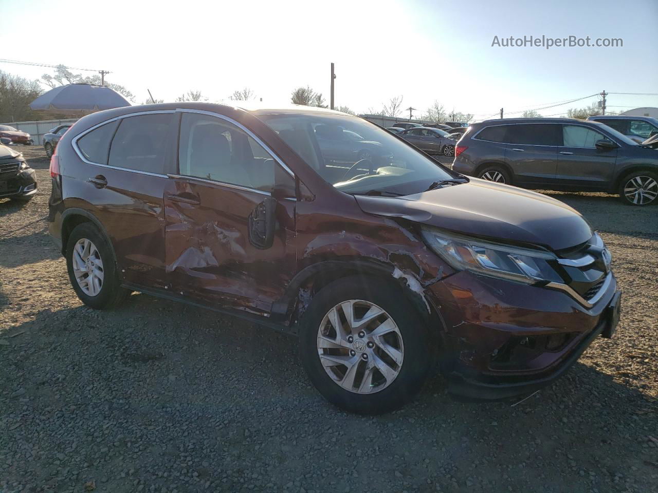 2016 Honda Cr-v Ex Maroon vin: 2HKRM4H55GH614767