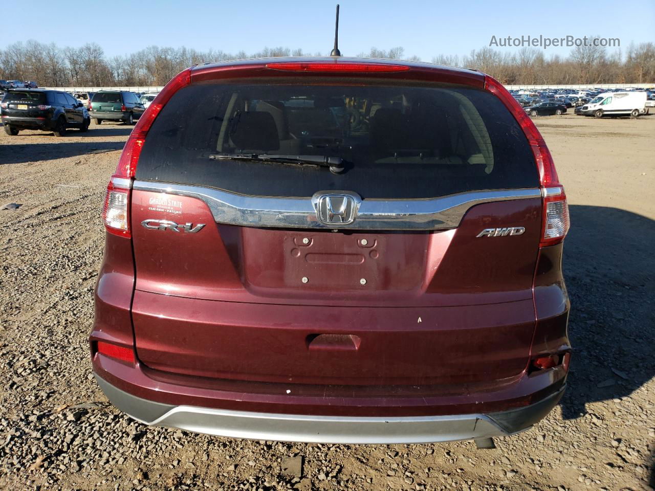 2016 Honda Cr-v Ex Maroon vin: 2HKRM4H55GH614767