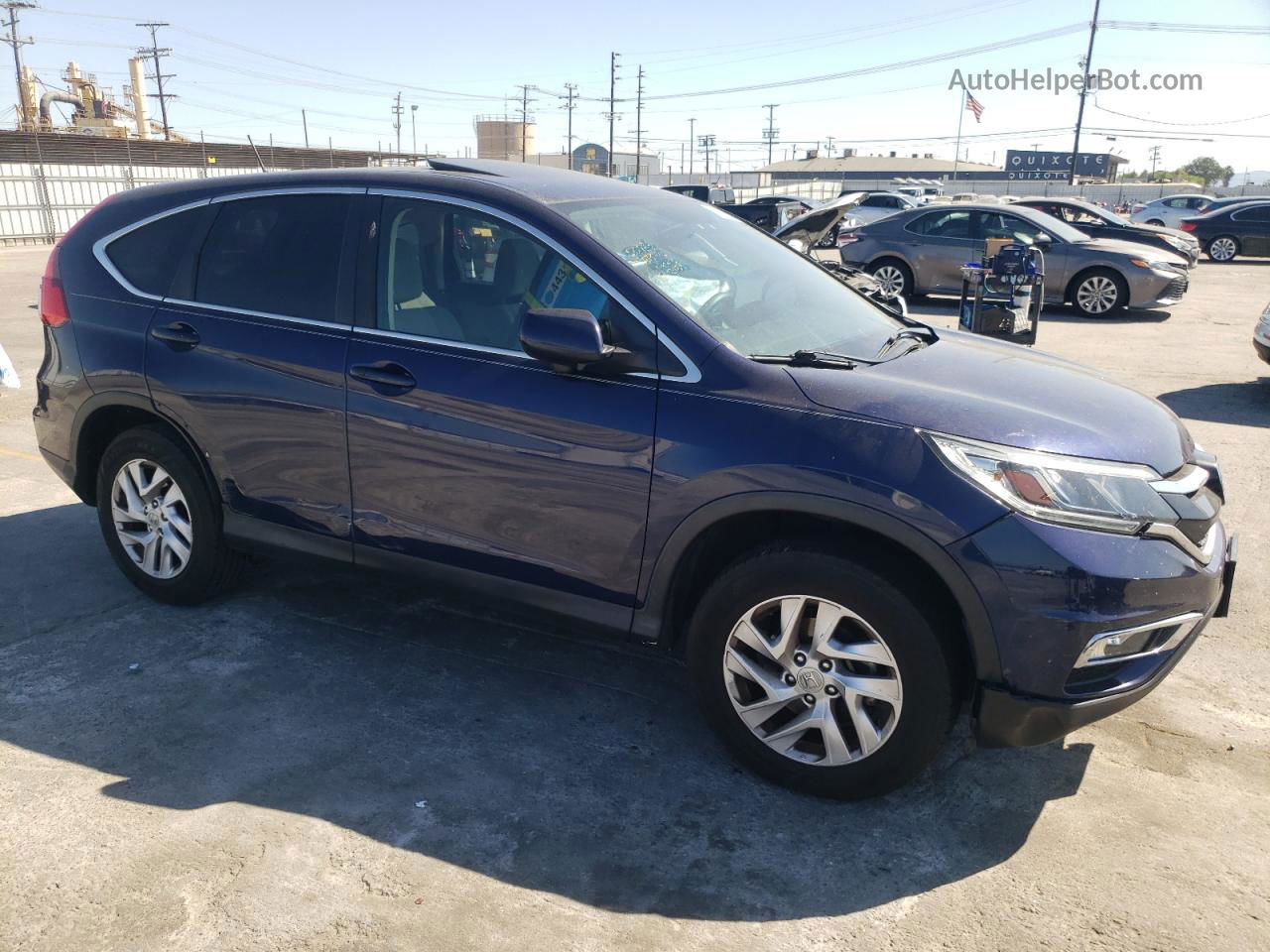 2016 Honda Cr-v Ex Blue vin: 2HKRM4H55GH628197