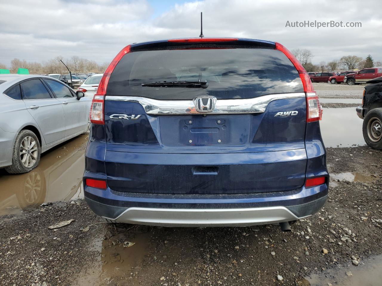 2016 Honda Cr-v Ex Blue vin: 2HKRM4H55GH666500