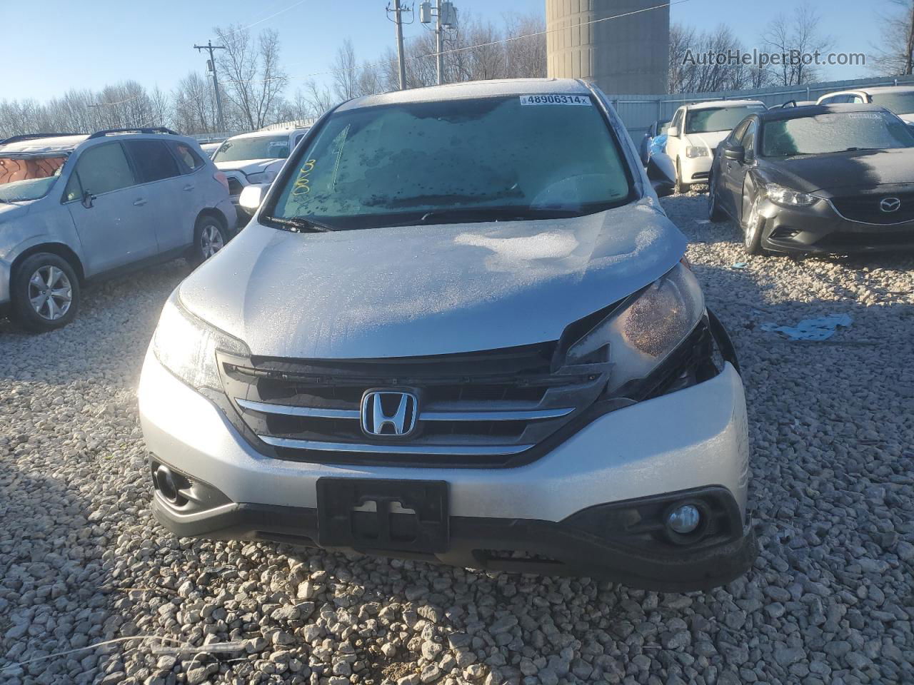 2012 Honda Cr-v Ex Silver vin: 2HKRM4H56CH110335