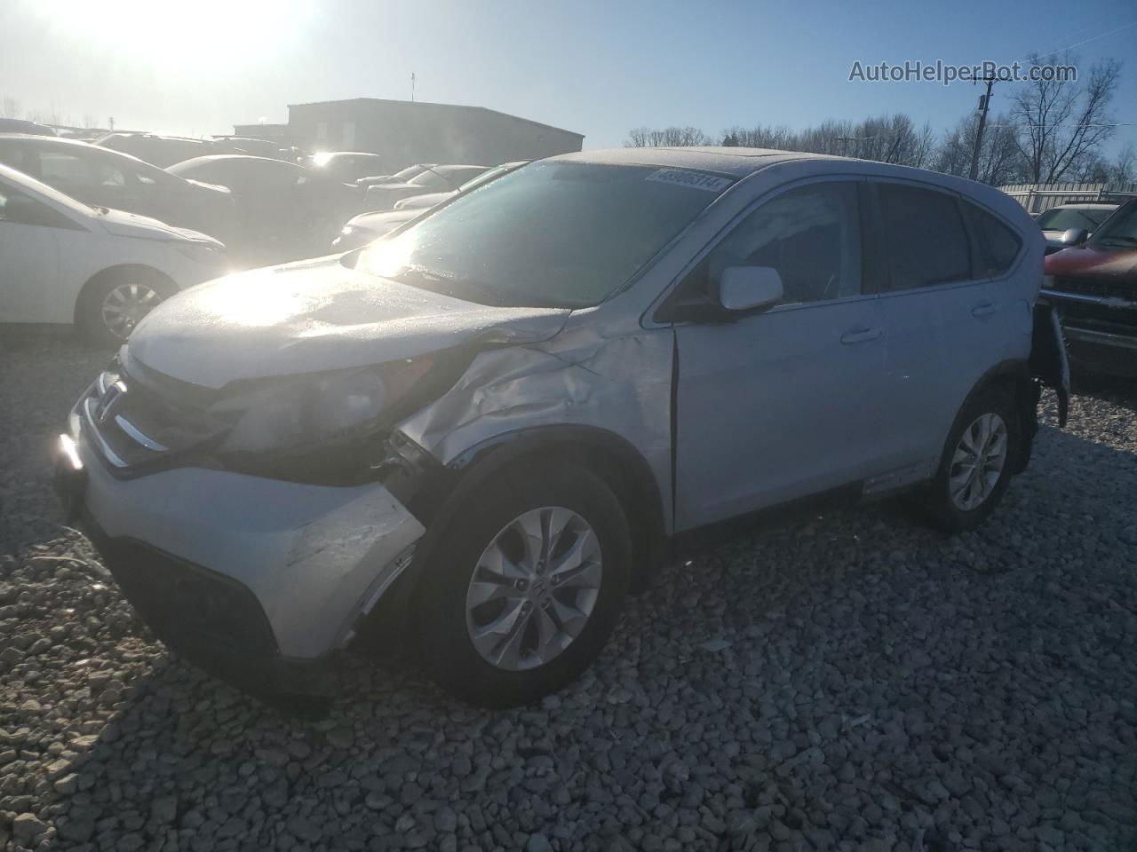 2012 Honda Cr-v Ex Silver vin: 2HKRM4H56CH110335