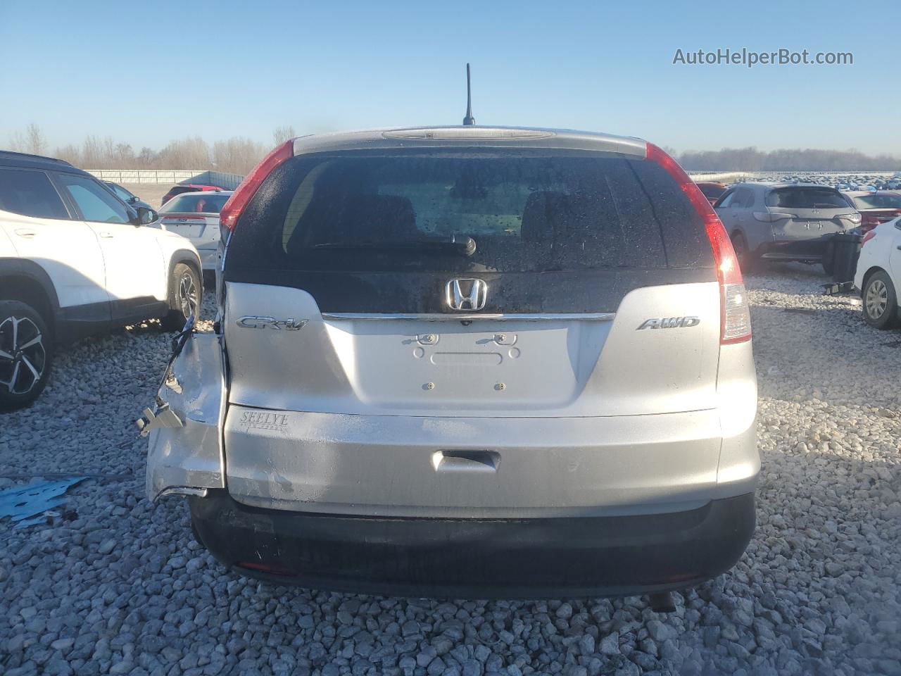 2012 Honda Cr-v Ex Silver vin: 2HKRM4H56CH110335