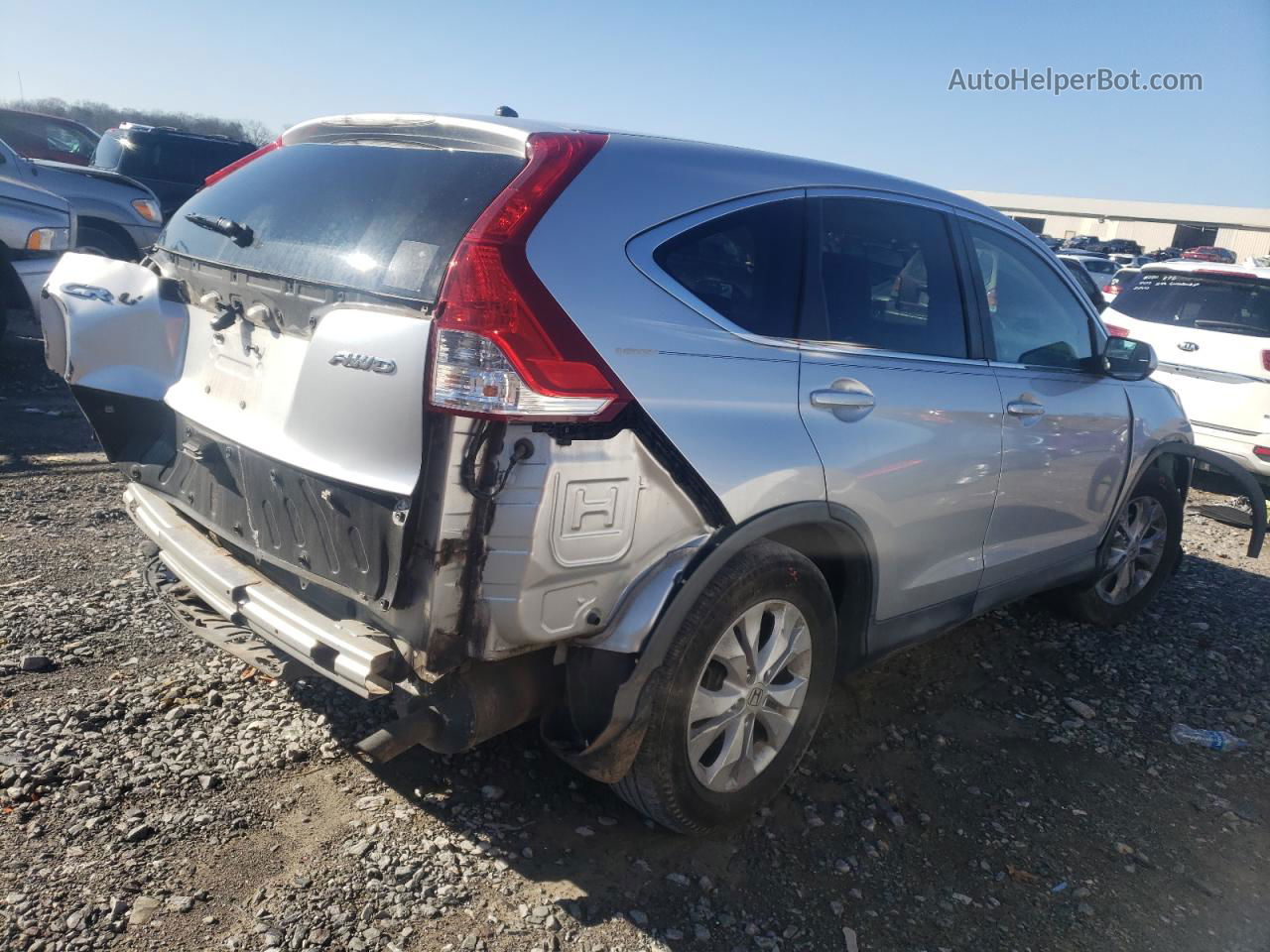 2012 Honda Cr-v Ex Silver vin: 2HKRM4H56CH607370