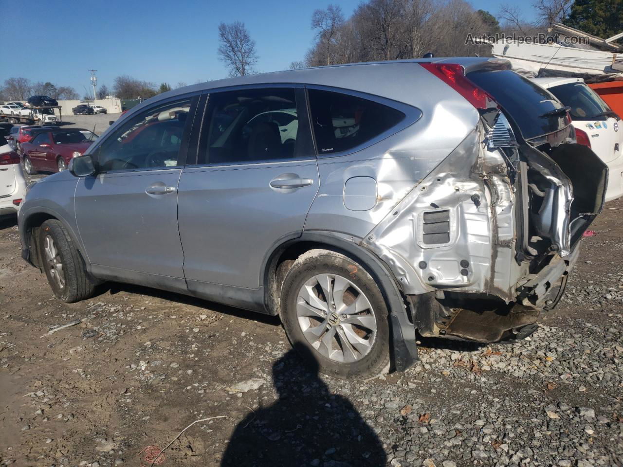 2012 Honda Cr-v Ex Silver vin: 2HKRM4H56CH607370