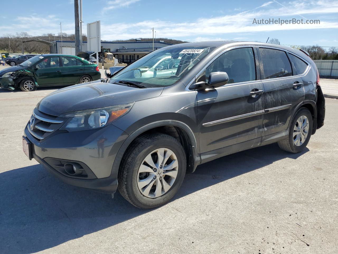 2013 Honda Cr-v Ex Gray vin: 2HKRM4H56DH644758