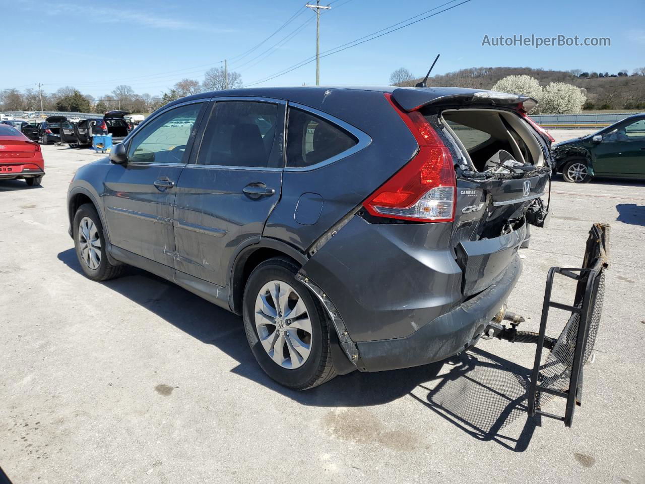 2013 Honda Cr-v Ex Gray vin: 2HKRM4H56DH644758