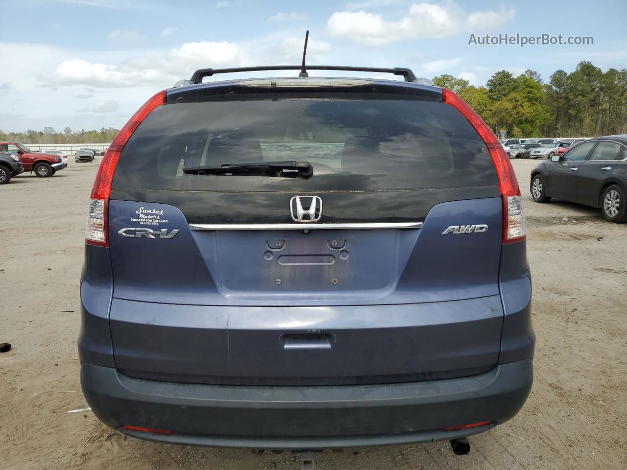 2013 Honda Cr-v Ex Blue vin: 2HKRM4H56DH648504