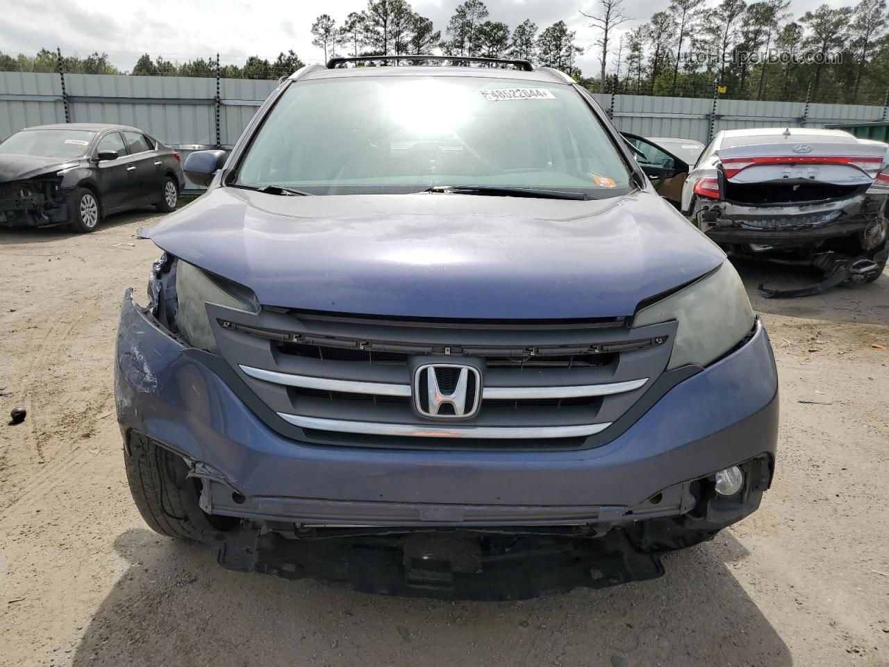 2013 Honda Cr-v Ex Blue vin: 2HKRM4H56DH648504