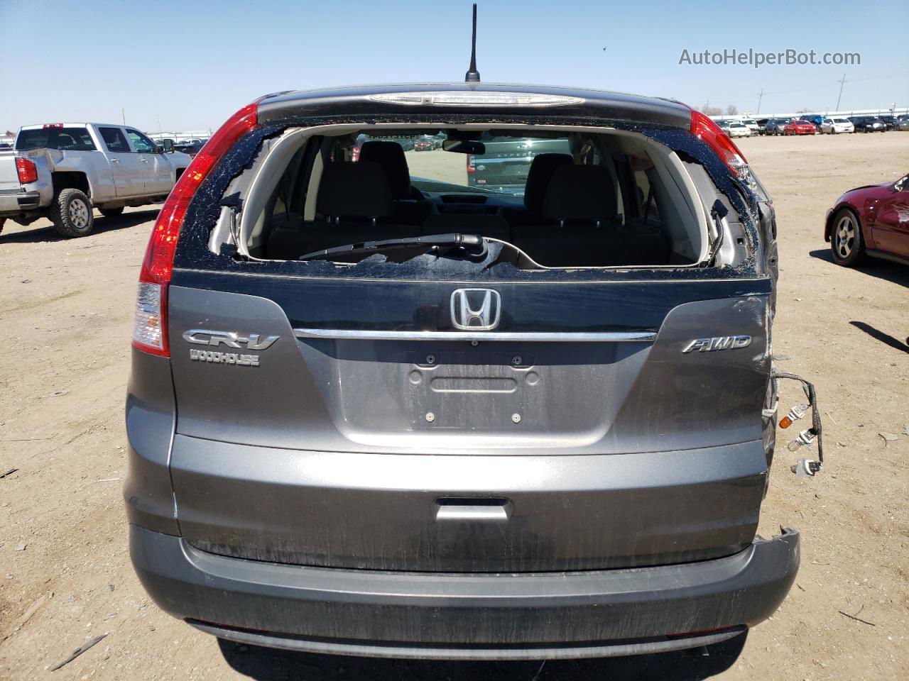 2013 Honda Cr-v Ex Gray vin: 2HKRM4H56DH673760