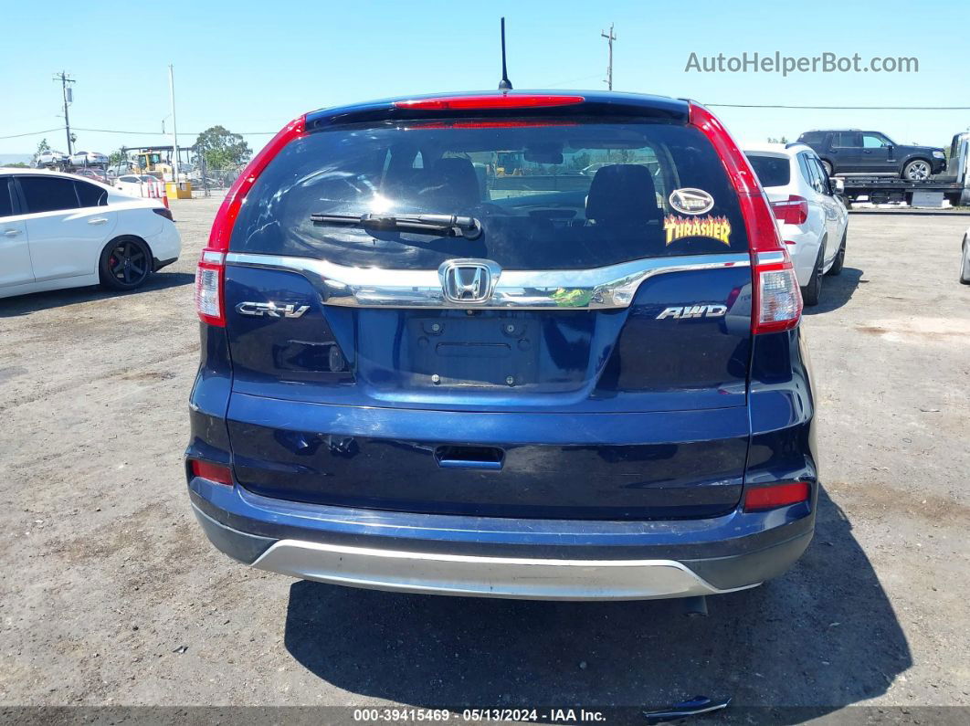 2015 Honda Cr-v Ex Blue vin: 2HKRM4H56FH667427