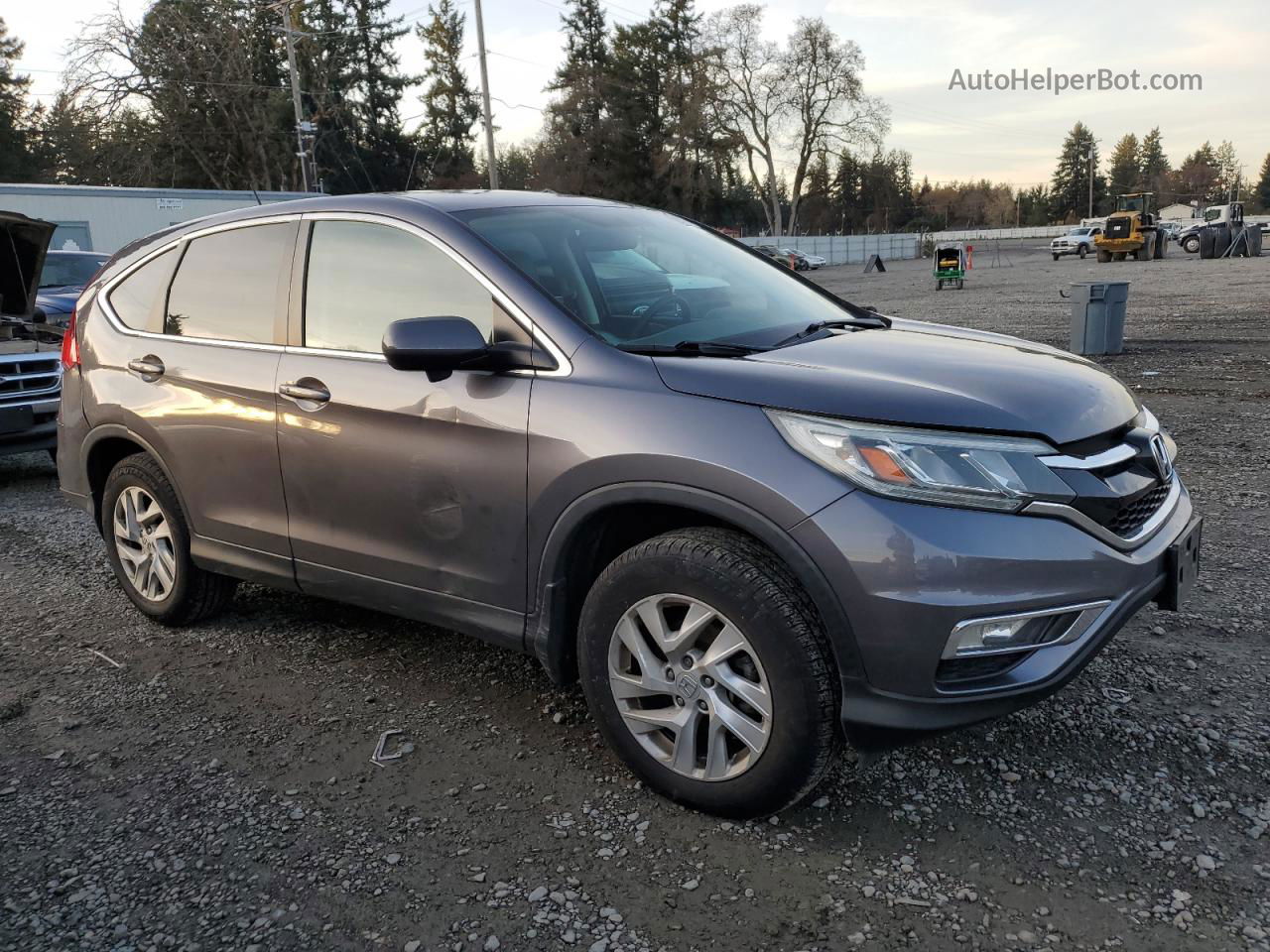 2016 Honda Cr-v Ex Gray vin: 2HKRM4H56GH604166