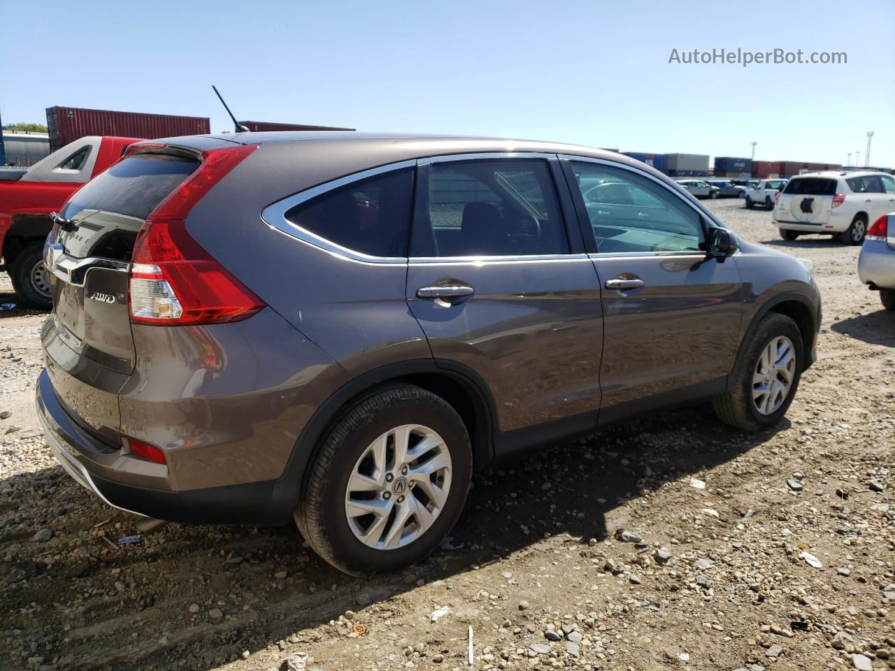 2016 Honda Cr-v Ex Brown vin: 2HKRM4H56GH628760