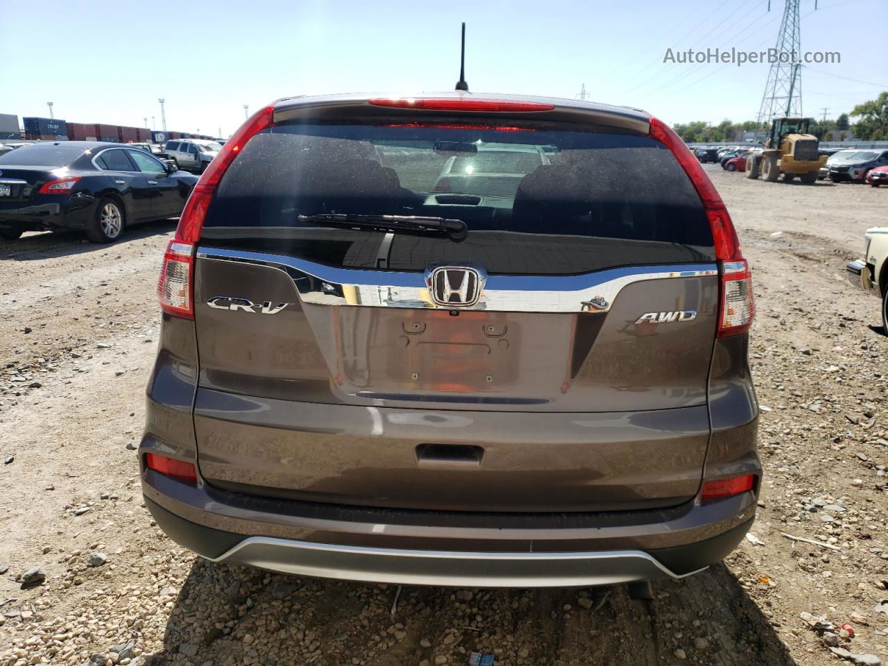 2016 Honda Cr-v Ex Brown vin: 2HKRM4H56GH628760