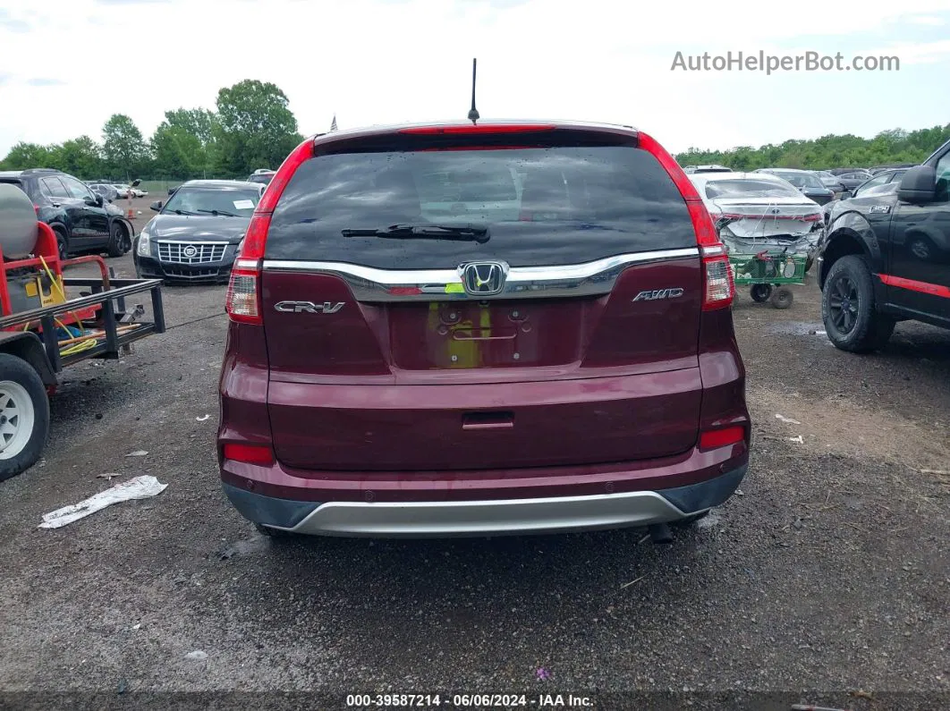 2016 Honda Cr-v Ex Red vin: 2HKRM4H56GH718281