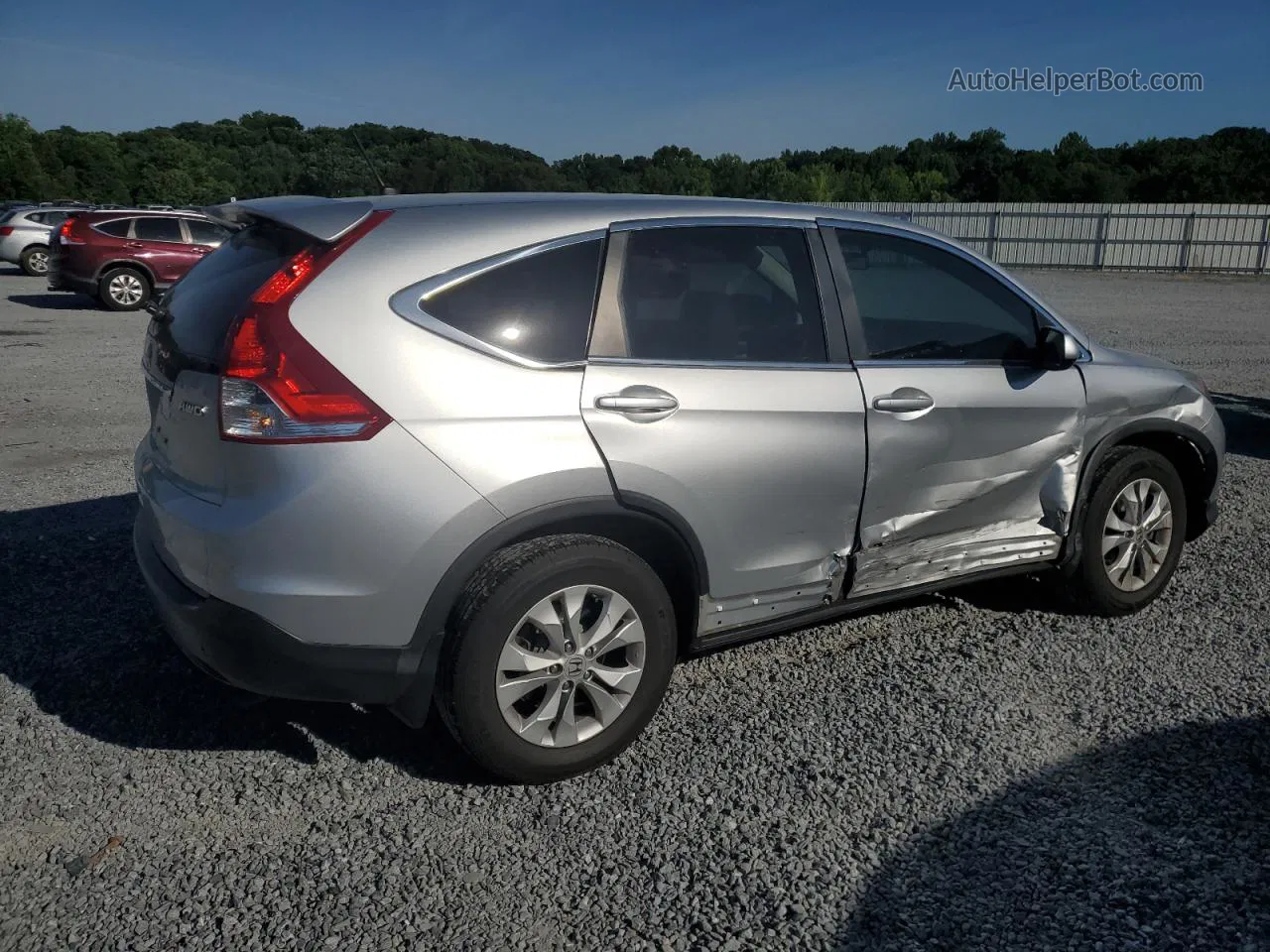 2013 Honda Cr-v Ex Silver vin: 2HKRM4H57DH664064