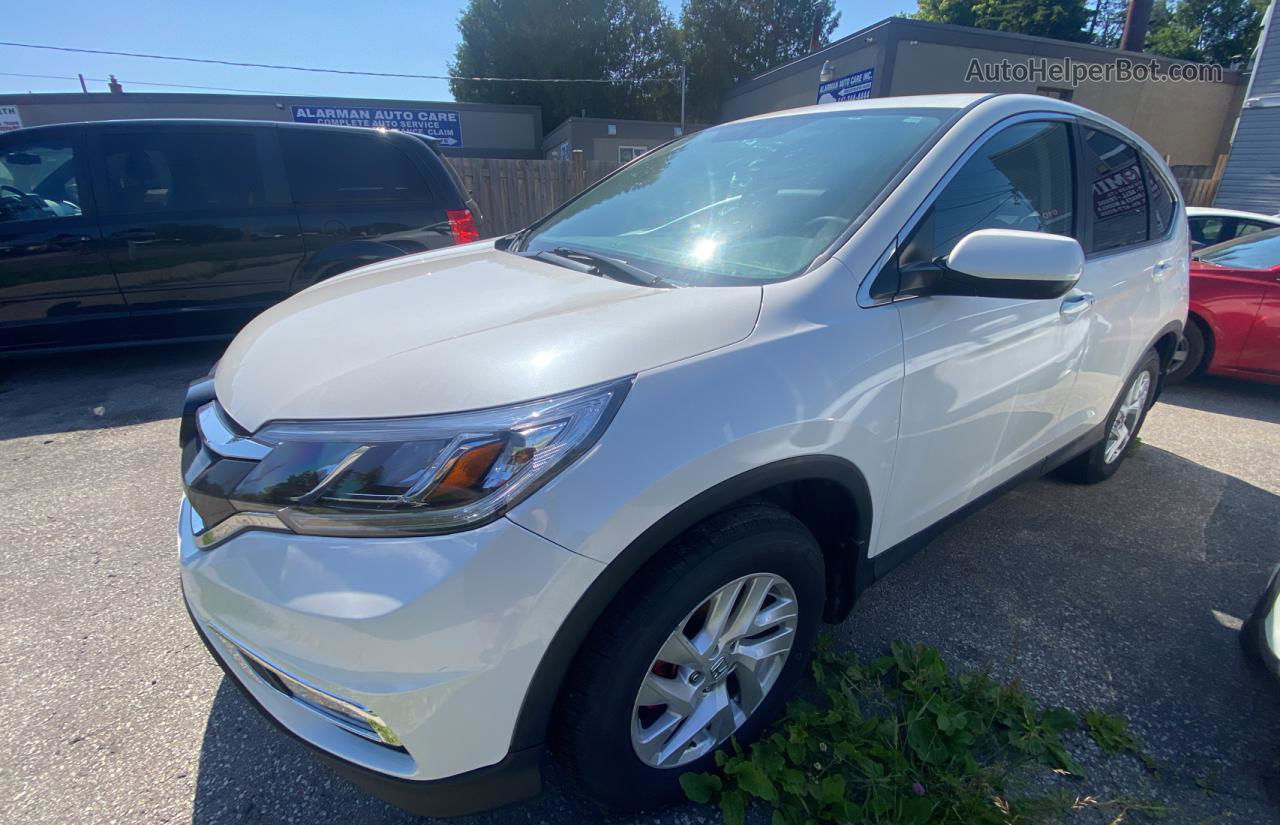 2015 Honda Cr-v Ex White vin: 2HKRM4H57FH120151