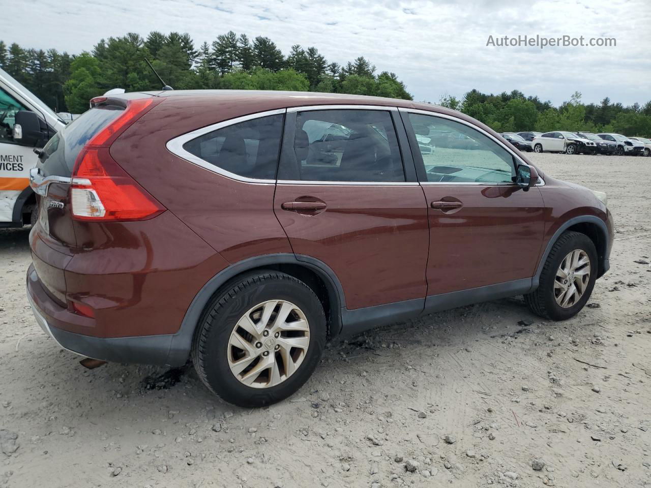 2016 Honda Cr-v Ex Red vin: 2HKRM4H57GH608193