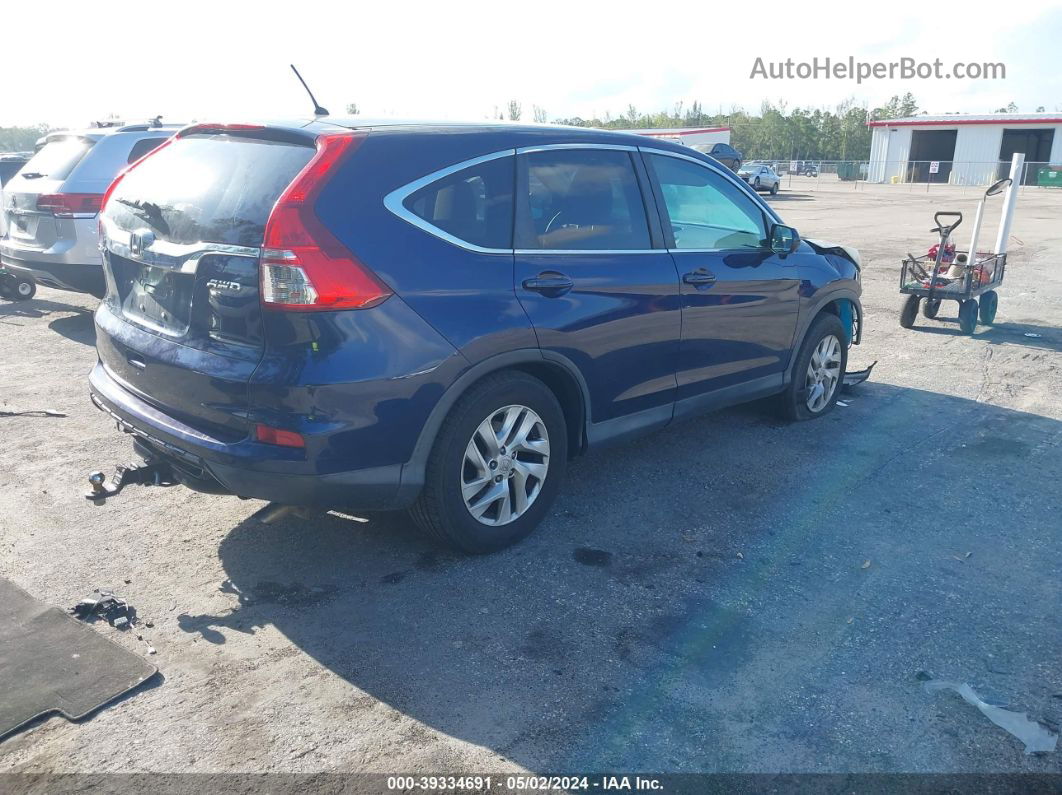 2016 Honda Cr-v Ex Blue vin: 2HKRM4H57GH652968