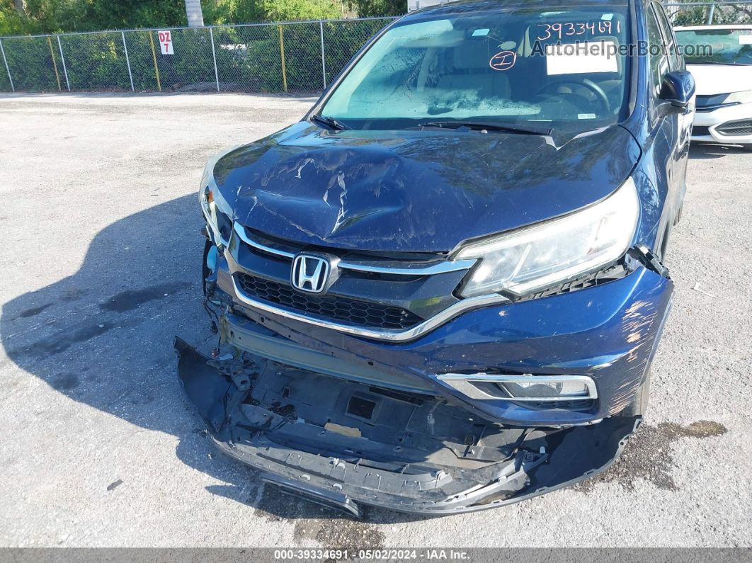 2016 Honda Cr-v Ex Blue vin: 2HKRM4H57GH652968