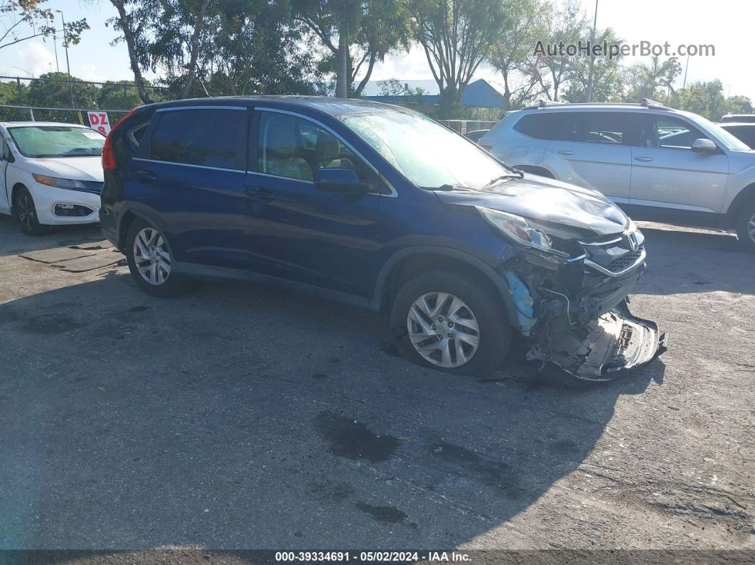 2016 Honda Cr-v Ex Blue vin: 2HKRM4H57GH652968